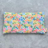 Weighted Eye Pillow in Meadow Floral White Cotton