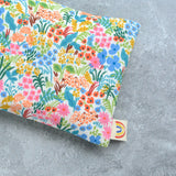 Weighted Eye Pillow in Meadow Floral White Cotton