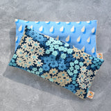 Rainy Day in Light Blue Cotton Weighted Eye Pillow