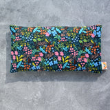 Meadow Floral in Black Weighted Eye Pillow Hot Cold Therapy