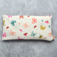 Butterfly Field in Cream Weighted Eye Pillow