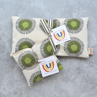 Seaside Daisy in Sage Green Weighted Eye Pillow