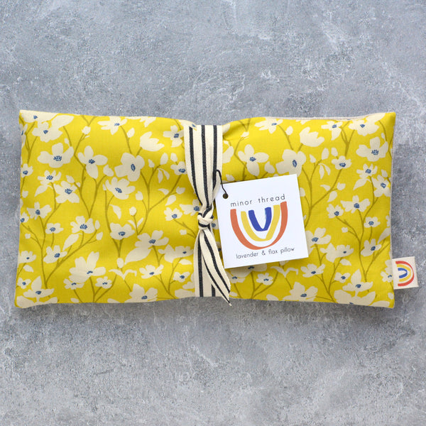 Sunny Yellow Dogwood Weighted Eye Pillow