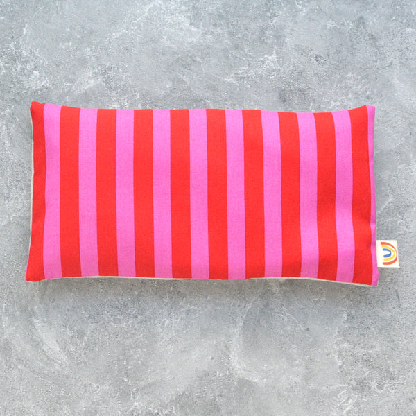 Oversized Eye Pillow - Deep Pink Cabana Stripe