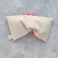 Oversized Eye Pillow - Deep Pink Cabana Stripe