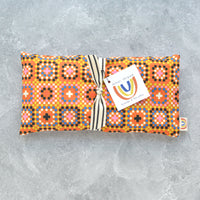 Oversized Eye Pillow in Granny Squares Cotton