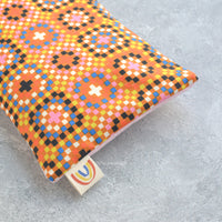 Oversized Eye Pillow in Granny Squares Cotton
