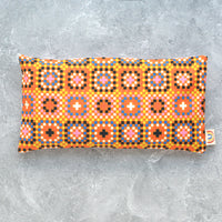 Oversized Eye Pillow in Granny Squares Cotton