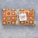 Oversized Eye Pillow in Granny Squares Cotton