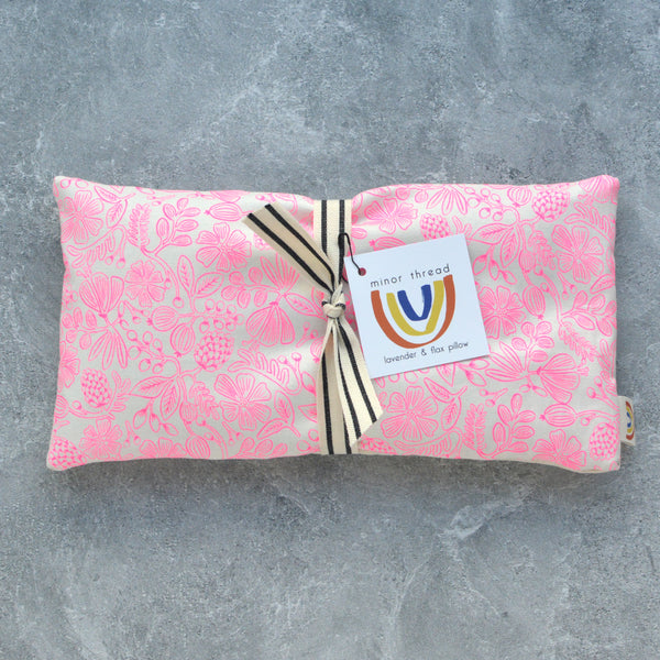 Weighted Eye Pillow in Hot Pink Primavera Floral