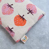 Ripe Strawberries Canvas Weighted Eye Pillow