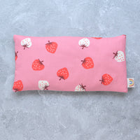 Ripe Strawberries Pink Cotton Weighted Eye Pillow