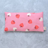 Ripe Strawberries Pink Cotton Weighted Eye Pillow