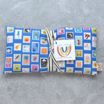 Stamp Icons in Royal Blue Weighted Eye Pillow