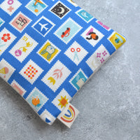 Stamp Icons in Royal Blue Weighted Eye Pillow