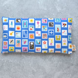 Stamp Icons in Royal Blue Weighted Eye Pillow