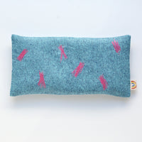 Squiggle Sketch Malibu Blue Linen Weighted Eye Pillow