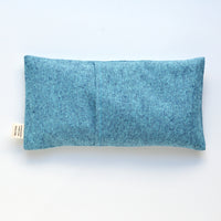 Squiggle Sketch Malibu Blue Linen Weighted Eye Pillow