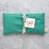 Blue & Greeen Wavy Strpes Weighted Eye Pillow