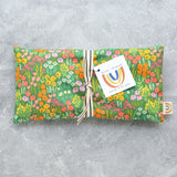 Green Floral Garden Weighted Eye Pillow