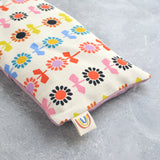 Scandi Floral Rainbow Canvas Weighted Eye Pillow
