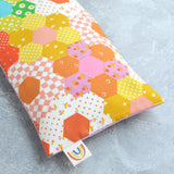 Hexagon Garden Verdant Cotton Weighted Eye Pillow