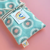 Seaside Daisy in Soft Teal Weighted Eye Pillow