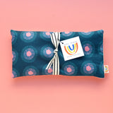Seaside Daisy in Navy and Pink Weighted Eye Pillow