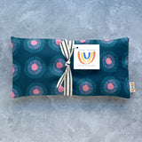 Seaside Daisy in Navy and Pink Weighted Eye Pillow