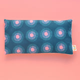 Seaside Daisy in Navy and Pink Weighted Eye Pillow