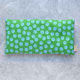 All Smiles in Green and Blue Weighted Eye Pillow