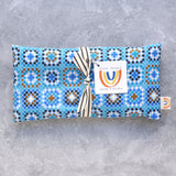 Blue Granny Squares Cotton Weighted Eye Pillow