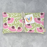 Lilac Garden Coneflower Cotton Weighted Eye Pillow