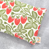 Garden Strawberry Cotton Weighted Eye Pillow