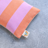 Pink and Orange Cabana Stripe Weighted Eye Pillow