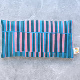 Blue & Pink Offset Stripes Weighted Eye Pillow