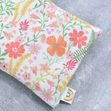 Summer Beach Floral in White Weighted Eye Pillow
