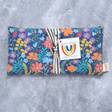 Summer Beach Floral in Blue Weighted Eye Pillow