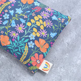 Summer Beach Floral in Blue Weighted Eye Pillow