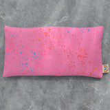 Hot Pink Paint Splatter Linen Weighted Eye Pillow