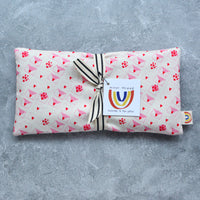 Love Letters in Pink Weighted Eye Pillow