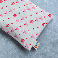 Love Letters in Pink Weighted Eye Pillow