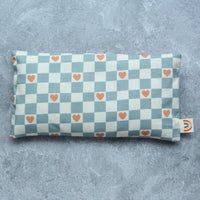 Checker Hearts Weighted Eye Pillow