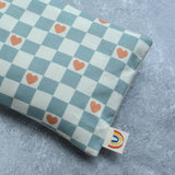 Checker Hearts Weighted Eye Pillow