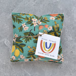 Citrus Grove Teal Cotton Lavender Sachet Bundle