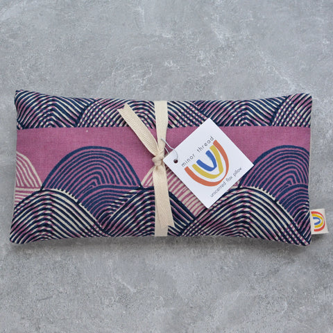 Weighted Eye Pillow in Purple Mountains Canvas