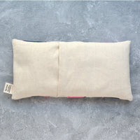 Weighted Eye Pillow in Pink and Navy Building Blocks Cotton