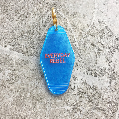 Key Tag - Everyday Rebel in Translucent Blue