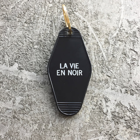 Key Tag - La Vie En Noir in Black