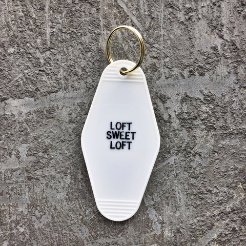 Key Tag - Loft Sweet Loft  in White